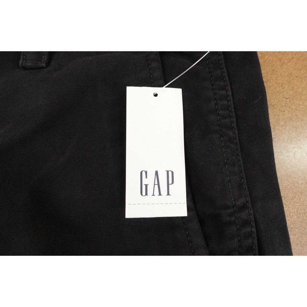 Gap Womens 4 Black Slash Pockets Classic 4" Inseam Downtown Khaki Shorts NWT - Picture 3 of 11